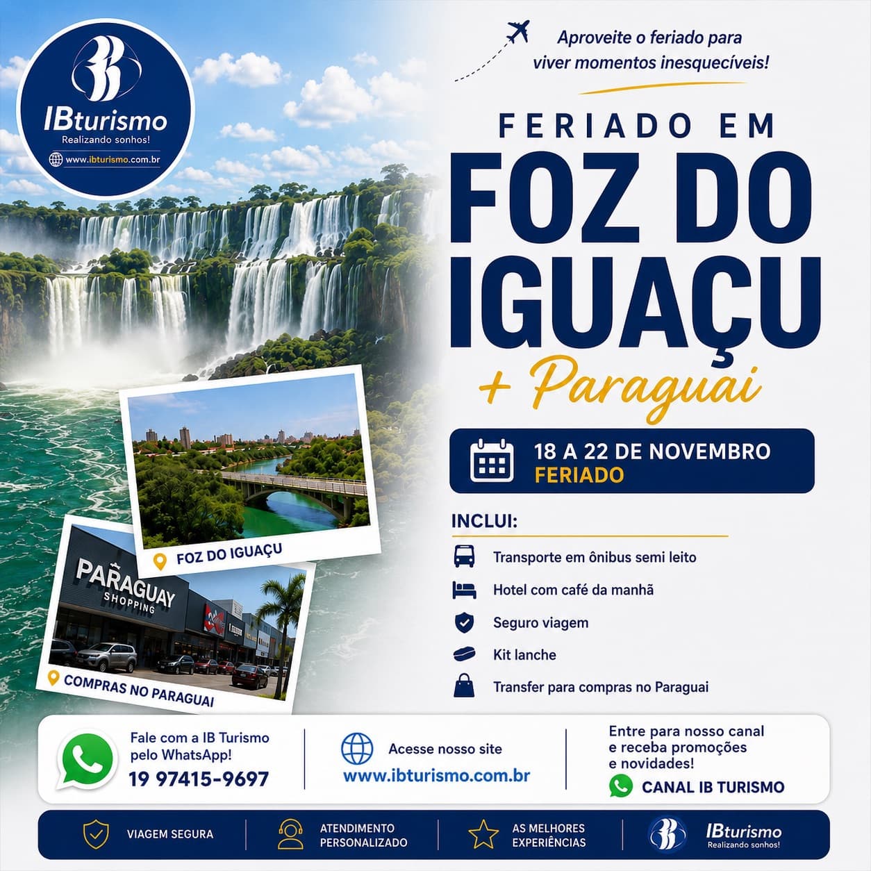 Foz do Iguaçu - Promoção Feriado 20 de Novembro 2026 - foto 1