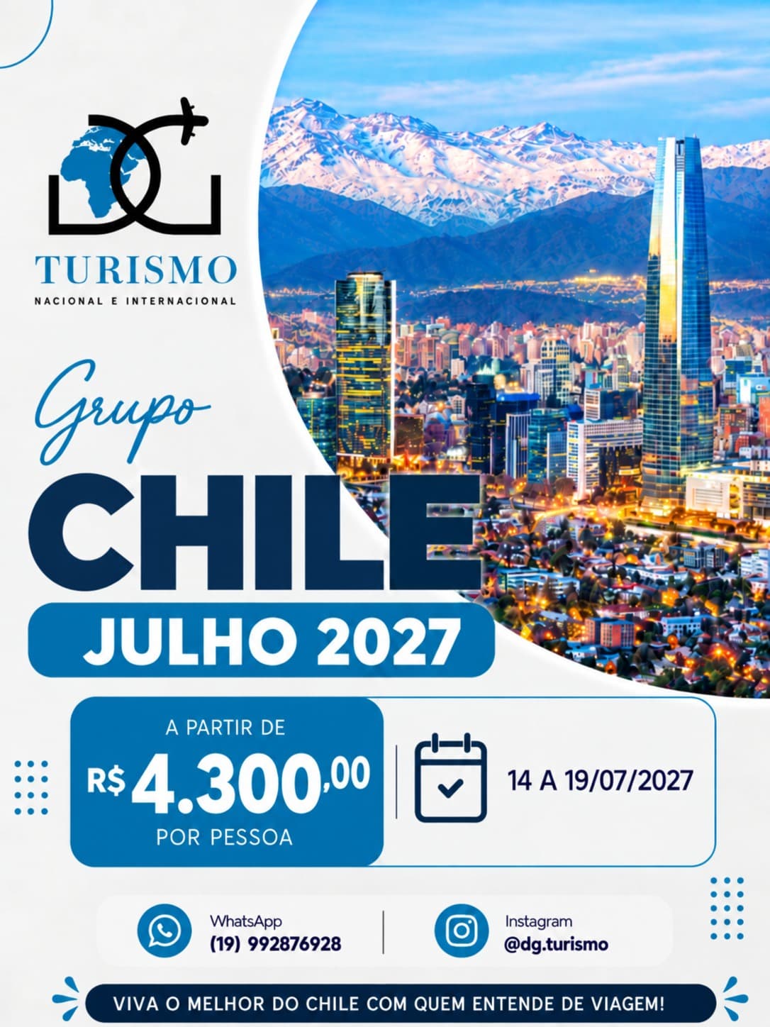 GRUPO CHILE DG TURISMO – JULHO 2027 - foto 1
