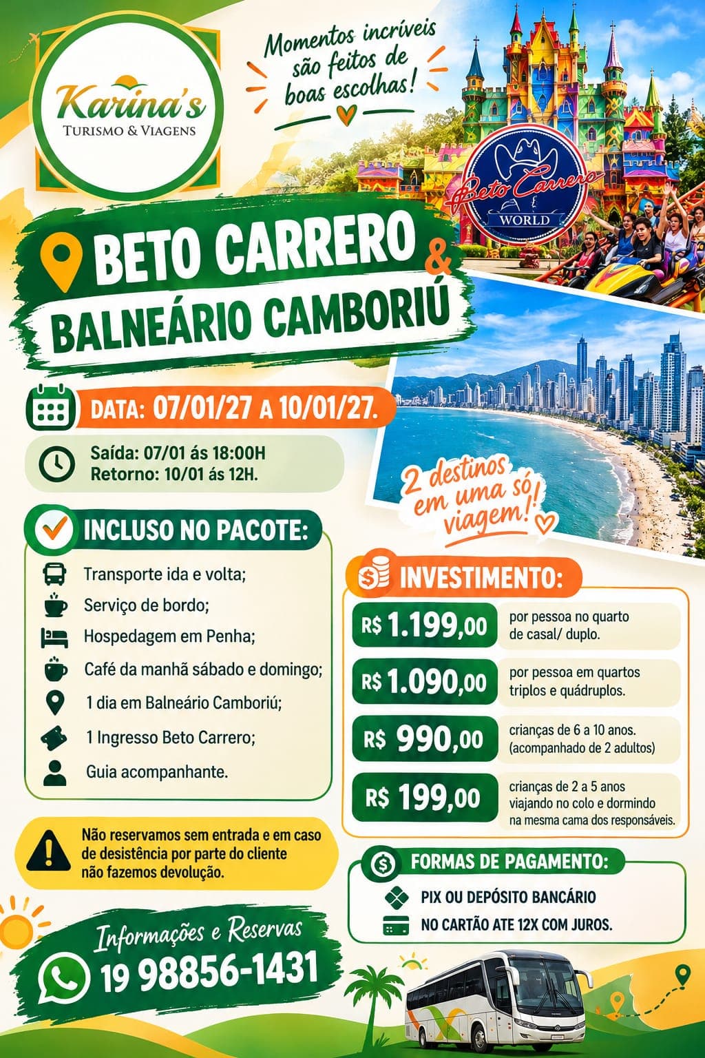 PACOTE 3 DIAS JANEIRO - foto 1